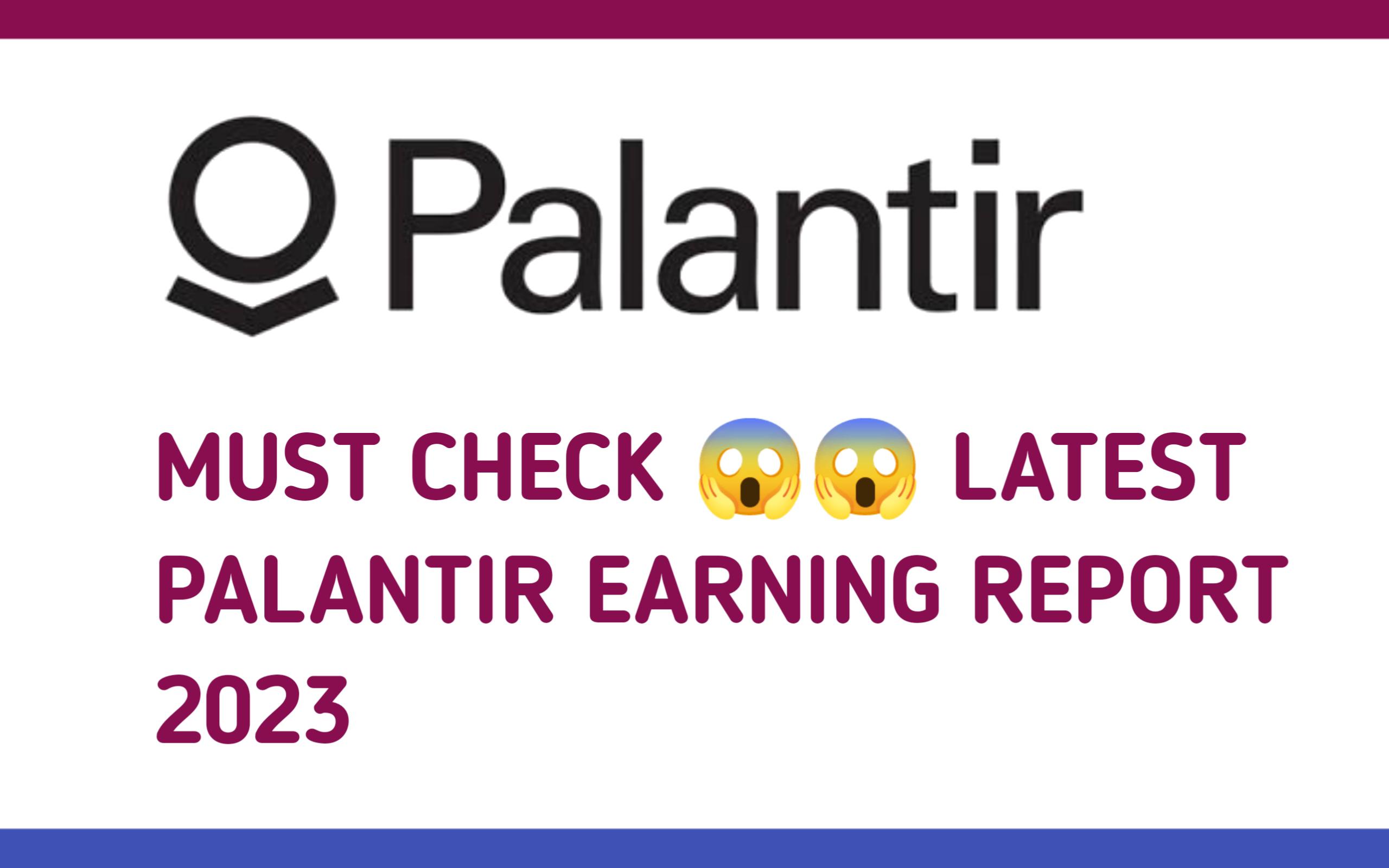 Palantir Earnings Date 2023 Palantir Shines In Q1 2023 Earnings